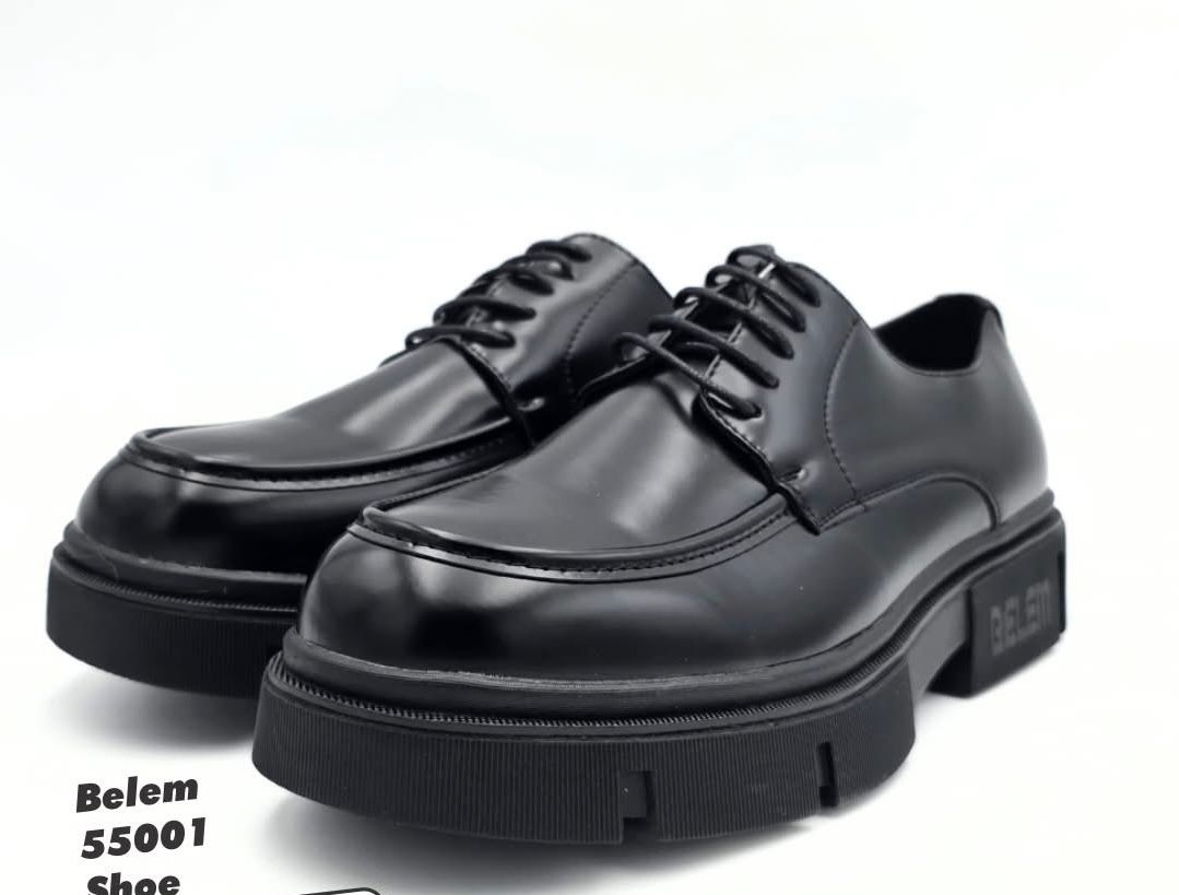 Belem 55001 Black Leather Formal Shoes