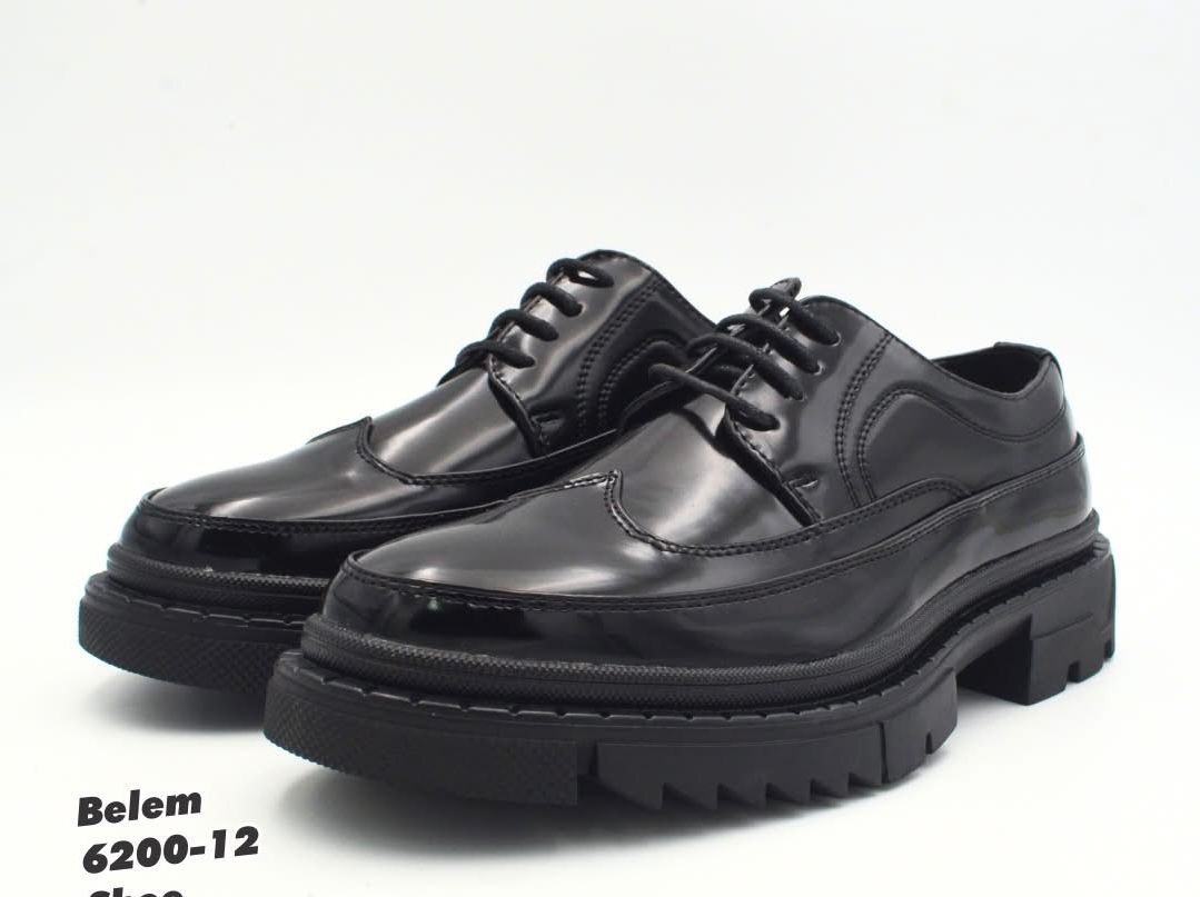 Belem 6200-12 Black Wingtip Dress Shoes