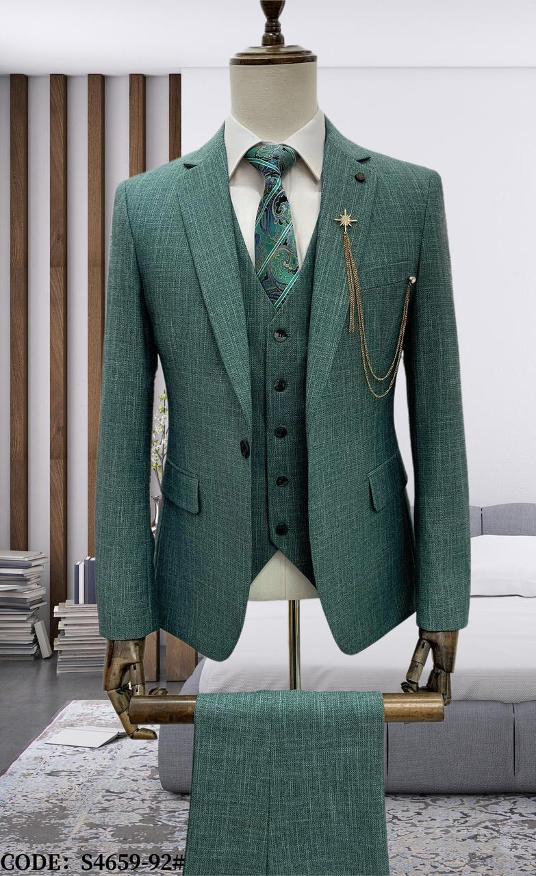 Green Tweed Three Piece Suit